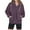 Purple, variant on Fashion Plus Size Pullover Hoodie for Womens Zip Up Fuzzy Fleece Hoodie Oversized Sweatshirt Cozy Button Sweater Pullover With Pocket