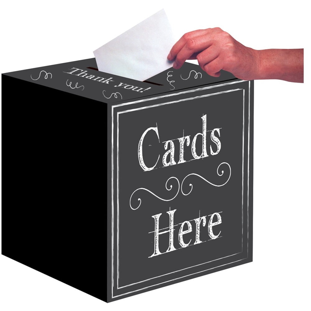 Chalkboard Card Box 12 Inch