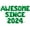 Green, variant on Letter & Number Balloons - AWESOME SINCE 2024 16" Inch Alphabet Letters Foil Mylar Balloon Birthday Party Banner (Black)
