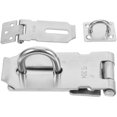 thumbnail image 2 of Stainless Steel Door Lock for DIY Use Silver Color Enhanced Security Versatile Application 2pcs, 2 of 9