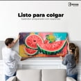 thumbnail image 2 of Cuadro Decorativo Canvas Sandía Rebanada 140x70 Canvas Revolution, 2 of 4