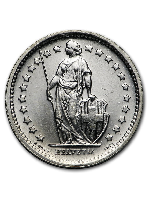 Switzerland Silver 1/2 Franc BU (Random Year)