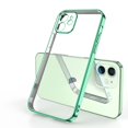 thumbnail image 3 of Luxury Square Silicone Clear Phone Case For iPhone 11 12 13 Pro Mini Xs Max X Xr Se 2020 7 8 Plus Soft Cover Plating Farme Shell, 3 of 5