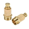 thumbnail image 1 of Silenciador de escape de bronce sinterizado ajustable superior G3/8 Controlador de velocidad de flujo de aire Silenciador de control de flujo 2pcs, 1 of 3