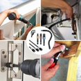 thumbnail image 5 of pcs Drill Bit Extension Kit 1pcs Flexible Extension Screwdriver and 105 Flexible Screwdriver 3 pcs Swivel Bit Holder 3 pcs Angle Socket Adapter 1/4" 3, 5 of 5