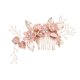 thumbnail image 2 of Juego de peines de moda hechos a mano de boda de 4 piezas, tocado de novia de flores, accesorios para el cabello, peine de novia con diamantes de imitación, horquilla nupcial, horquilla de boda, 2 of 8
