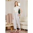 thumbnail image 3 of HEARTNICE Womens Pajama Pants, Comfy Lightweight PJ Bottoms with Pockets,(Light Grey Mel.L), 3 of 5