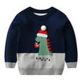 thumbnail image 2 of ESHOO Toddler Boys Girls Christmas Sweaters, Little Boy Girl Warm Crewneck Knitted Pullover Tops Sweatshirts 3-8T, 2 of 8