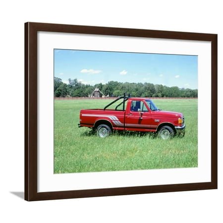 1991 Ford F150 Pick Up Truck Framed Print Wall Art