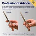 thumbnail image 2 of Equinox Razor Edge Barber Scissors 6.5 Inch Hair Cutting Shears Stainless Steel, 2 of 7