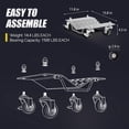 thumbnail image 3 of QinaQin Heavy Duty Car Wheel Dolly with Locking Casters, Multi-Purpose Vehicle Moving Cart for Cars, Trucks, RVs, Trailers and Motorcycles, 3 of 7