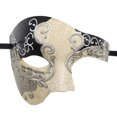 thumbnail image 1 of Máscara de mascarada para hombre, máscara del Fantasma de la Ópera, máscara de baile de graduación, Mardi Gras, Halloween, máscara veneciana de media cara, 1 of 5
