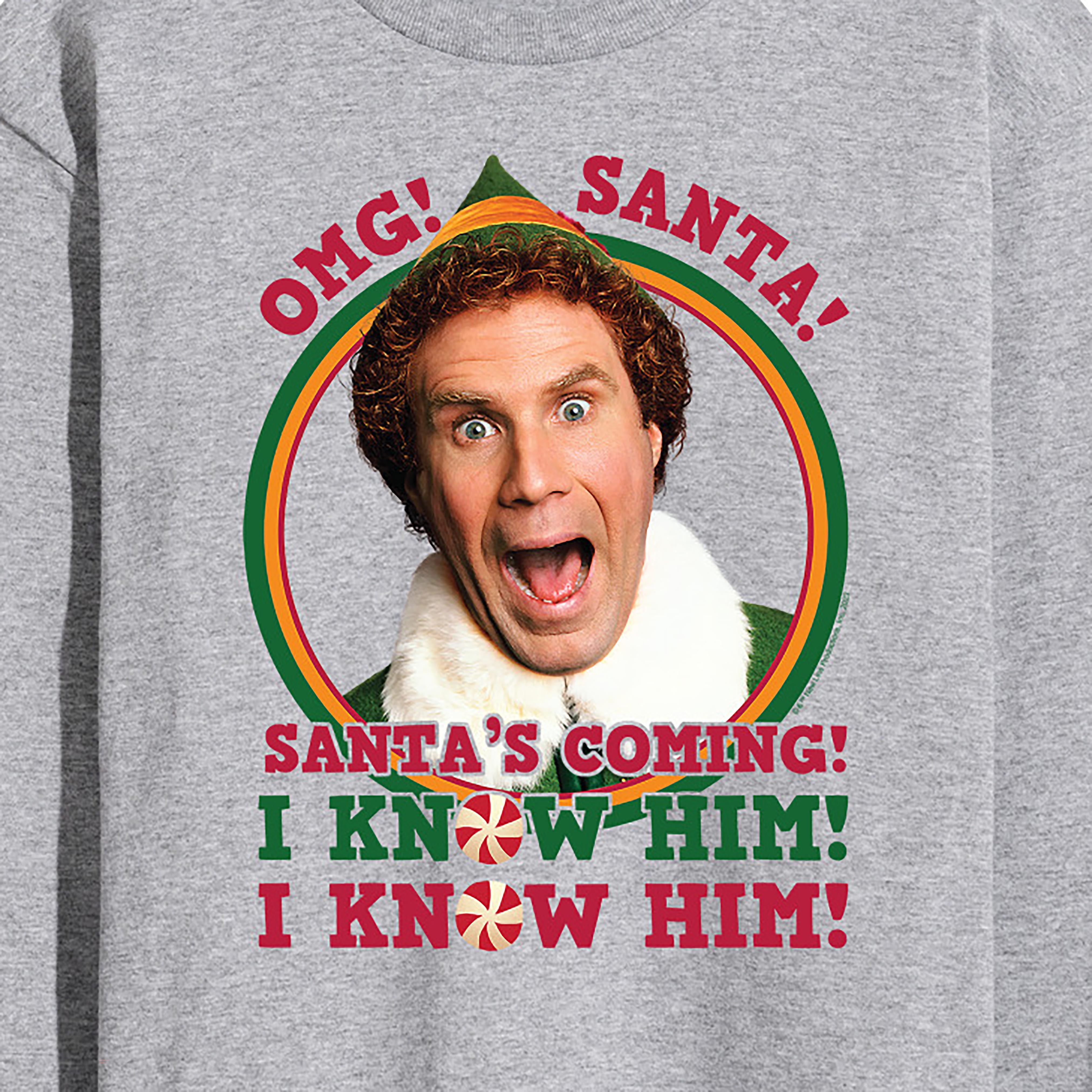 ELF - Christmas Omg Santa I Know Him - Men's Long Sleeve T-Shirt
