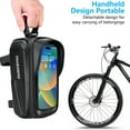 thumbnail image 4 of Lotpreco Bike Phone Mount Bag, Cycling Waterproof Front Frame Top Tube Handlebar Bag with Touch Screen Holder Case for iPhone Android Cellphones, Bike Accessories for Adult Bikes, 4 of 8