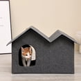 thumbnail image 4 of Maison Grotte pour Animaux, Grand Espace, Design Fermé, Confortable, Pliable, Cachette pour Chats d'Intérieur, 4 of 7
