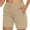 Khaki, variant on ZZwxWA Women's 6" Hiking Cargo Shorts Quick Dry with Pockets Work Golf Short Lightweight Outdoor Active Summer for Women