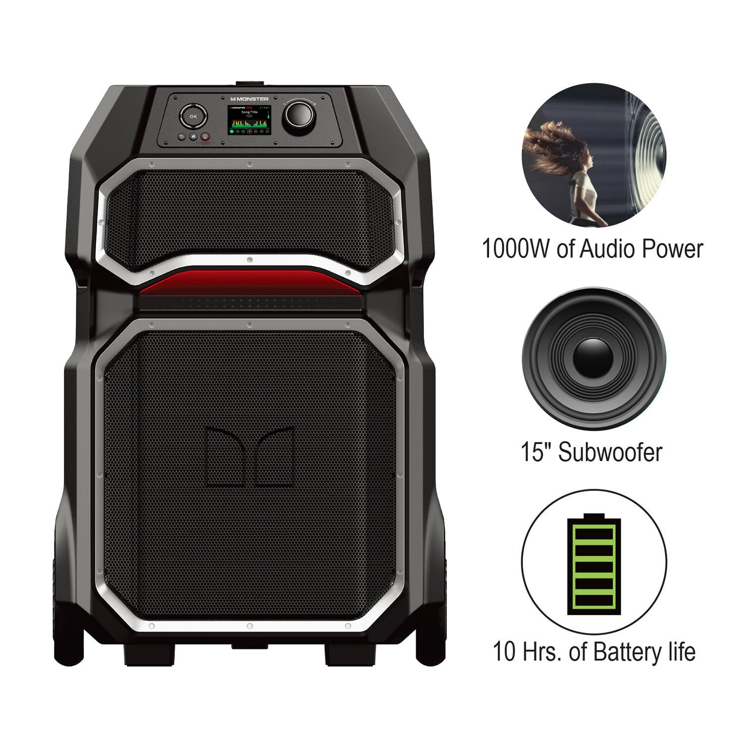 Monster Speaker Monster Rockin Rambler Battery Wireless Speaker