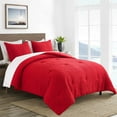 thumbnail image 2 of JML 3 Piece Queen Comforter Set - All Season 480GSM Down Alternative Comforter, Burgundy, 2 of 5