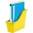 thumbnail image 3 of Storex Interlocking Small Book Bin, Plastic Desktop Storage for Letter Paper, Yellow, 6-Pack, 3 of 6