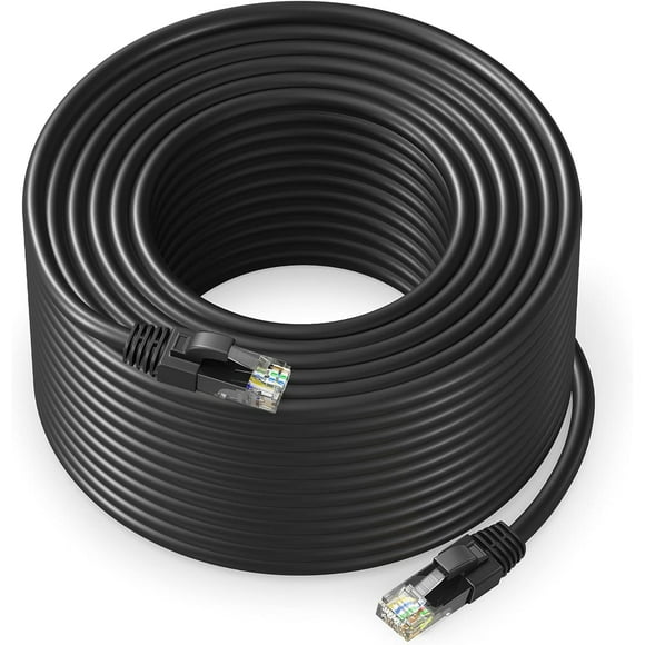 Cat 6 Ethernet Cable 250 Ft, Cat6 Cable, LAN Cable, Internet Cable and Network Cable - UTP (Black)
