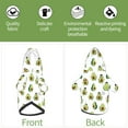 thumbnail image 6 of Cauagu Avocado Friends Pattern Winter Pet Hoodie Sweatshirts- Dog Hoodie Sweater with Leash Hole - Cute Dog Hoodie - Pet Clothes Puppy Cat Custume -Small, 6 of 8