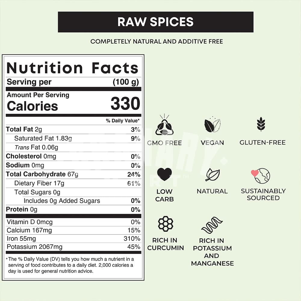 Natural Turmeric Minced by Granary Mart – Convenience of Use - Gourmet Spice – Curcumin Rich Properties – No Additives/ Vegan & Gluten-Free - Affordable Bulk Rate – 33 lbs. Bulk Bag