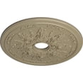 thumbnail image 3 of Ekena Millwork 23 5/8"OD x 4"ID x 1 1/2"P Rose and Ribbon Ceiling Medallion (Fits Canopies up to 4"), Hand-Painted Gobi Desert, 3 of 5
