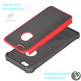 thumbnail image 2 of iPhone 6S Case,iPhone 6 Case, [Red/Black] Rugged Rubber Double Layer Plastic Scratch Resistant Hard Case Cover For iPhone 6S / 6 4.7 Inch, 2 of 4