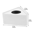 thumbnail image 6 of 2Pcs White Triangular Mic Flags for Microphone Station Logo, 6 of 8