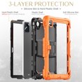 thumbnail image 4 of Allytech Shockproof Case for Lenovo Tab M11 11 Inch 2024, Lenovo Tab M11 Case with Screen Protector/Pencil Holder, Rugged Hybrid Bumper Shoulder Strap Kids Friendly All-Round Protective Cover,Orange, 4 of 8