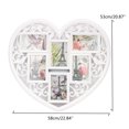 thumbnail image 4 of White Love Heart 6 Image Photo Frame Wall Decor Family Wedding Picture Gift 6x4 inch Photo, 4 of 5