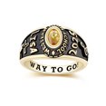 thumbnail image 2 of Mementos PJM Customized Petite Women's Class Ring 10kt Yellow Gold for High School and College, 2 of 5