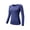 Blue, variant on Women's Long Sleeve Shirts Compression Quick Dry Athletic T-Shirts Slim Athletic Gym Running Tops Blue