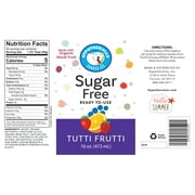Hypothermias Sugar Free Snow Cone Syrup - Tutti Frutti - 16 Fl Oz