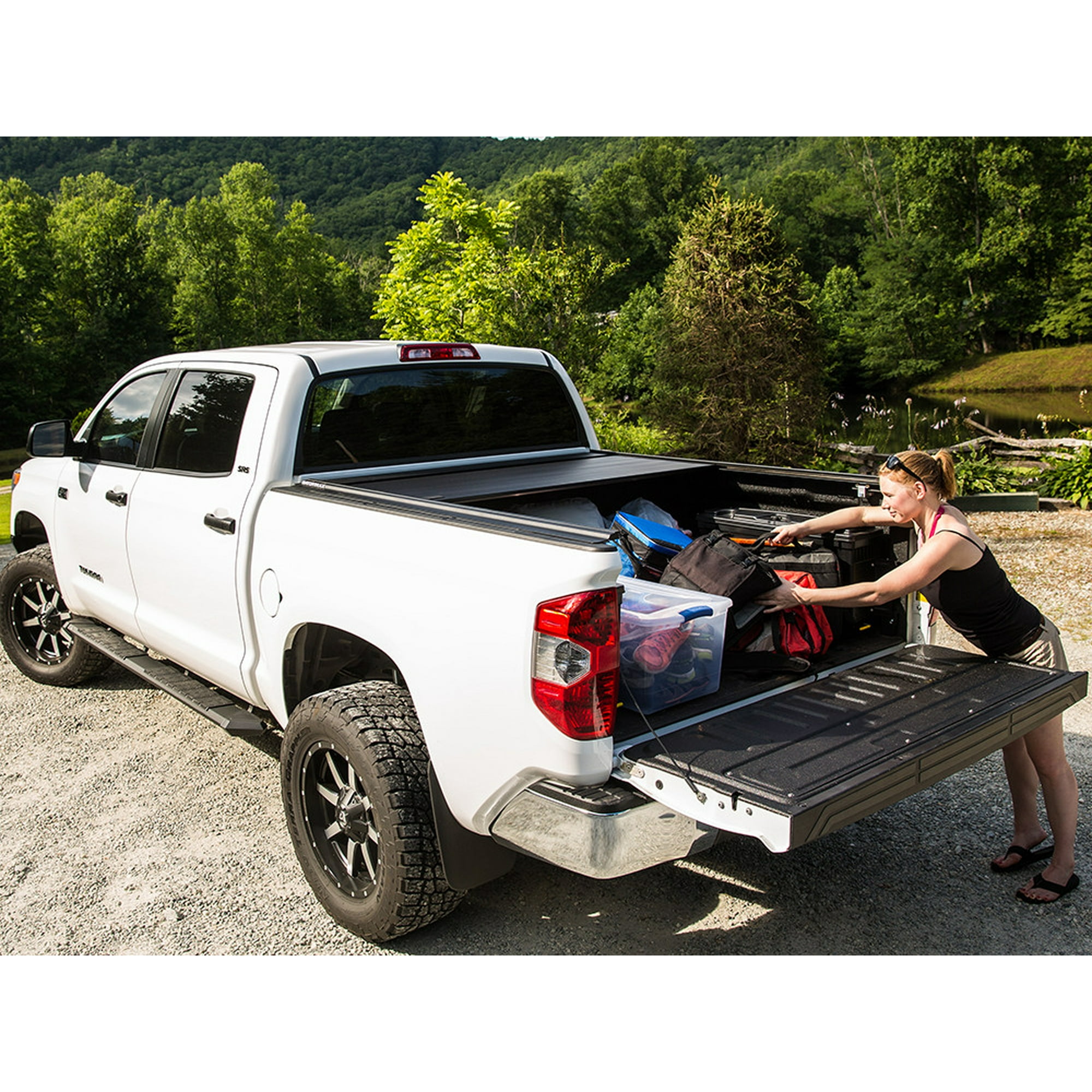 Gatortrax Retractable Mx Electric Power Tonneau Cover 2007 2013 Chevy Silverado Gmc Sierra 6 5 Ft Bed Walmart Com Walmart Com