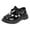 Black, variant on Girls Latin Dance Shoes Shinny Low Heel Salsa Tango Performance Practice Dancing Shoes for Ballroom Cha Cha Dance