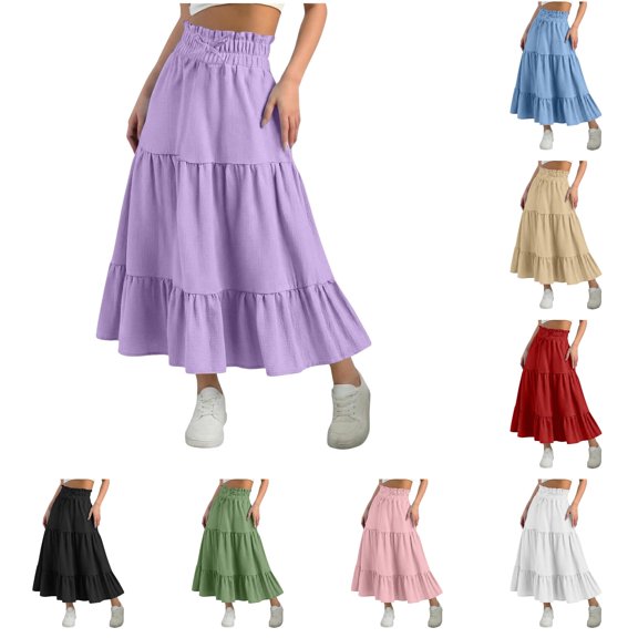 Bigetiay Girls Bohemian Dress for Summer, High Waist Loose Fit with Flared Hem Casual Dress for Girls, Size 6-7 Years