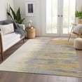 thumbnail image 6 of Addison Rugs Mayfield Premium Machine Washable Transitional Abstract Gold Rectangle Rug, 5' x 7'6", 6 of 6