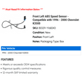 thumbnail image 2 of Front Left ABS Speed Sensor - Compatible with 1996 - 2000 Chevy K3500 1997 1998 1999, 2 of 2