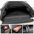 thumbnail image 2 of Men's Leather Backpack Shoulder Bag Weekender Travel School Laptop Bags Daypack, 2 of 5