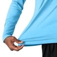 thumbnail image 2 of LIaqionyy Men's Hooded Shirts Sun Protection Long Sleeve Casual Athletic Lightweight Tops for Running Gym Workout, 2 of 5