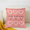 thumbnail image 3 of KCEHTA Valentines Day Pillow Covers 18x18 inch Valentines Day Pillow Cases, Heart Decorative Throw Pillow Covers for Couch Bed Sofa, Anniversary Wedding Birthday Valentines Day Decorations, 3 of 6
