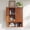 Brown, variant on PEXMOR Medicine Cabinet, Wall Mount Barn Door Farmhouse Bathroom Storage with Adjustable Shelf & Soft Close Doors, Washed White+retro Brown