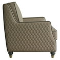 thumbnail image 3 of ACME House Marchese Sloped Arm Tufted Accent Chair in Tan, 3 of 10