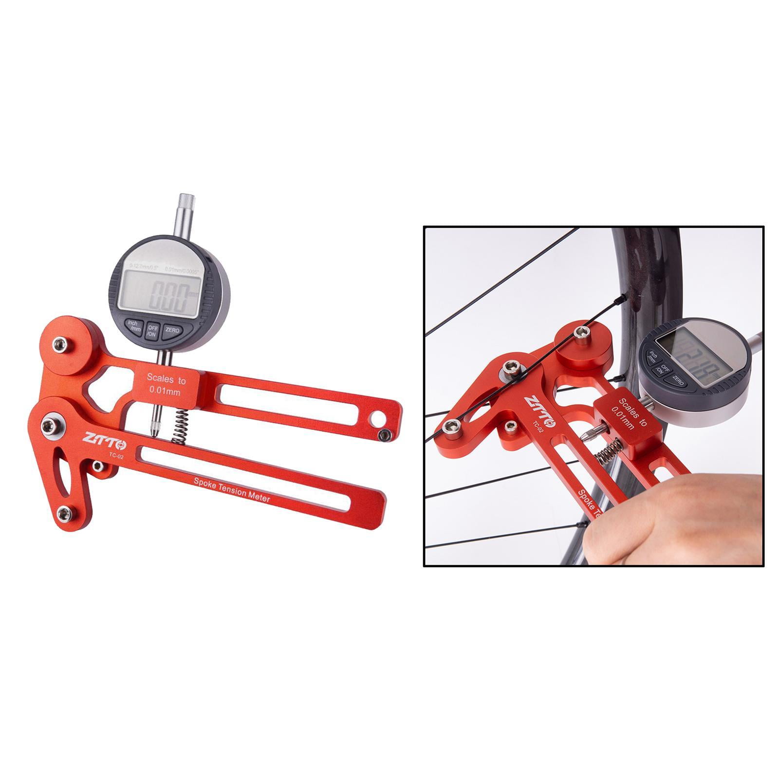 Digital Bicycle Spoke Tension Meter Measuring Tool Portable Aluminum