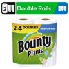 Bounty Select-a-Size Paper Towels, 2 Double Rolls, Print