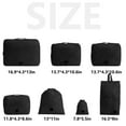 thumbnail image 4 of Xuniizn Packing Cubes, Compression Packing Cubes for Travel (7-Piece Set) - Travel Packing Organizers with Laundry Bag, Luggage Organizers for Suitcase, Lightweight Travel Cubes for Packing, Black, 4 of 7
