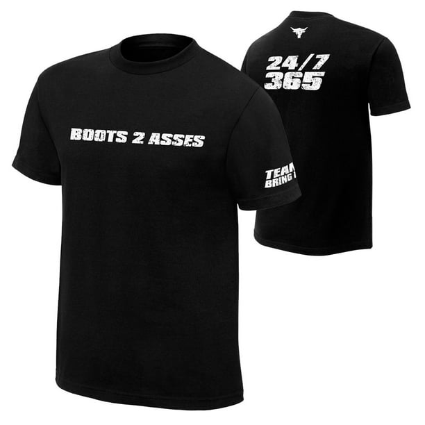 Official Wwe Authentic The Rock 24 7 365 T Shirt Black Small Walmart Com