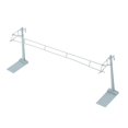 thumbnail image 3 of 2 Pieces Model Railway Power Pole Railroad Diorama Plastic Material for N Scale Micro Landscape Enthusiasts, 3 of 9
