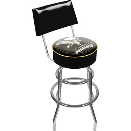 NHL Pittsburgh Penguins Padded Bar Stool with Back
